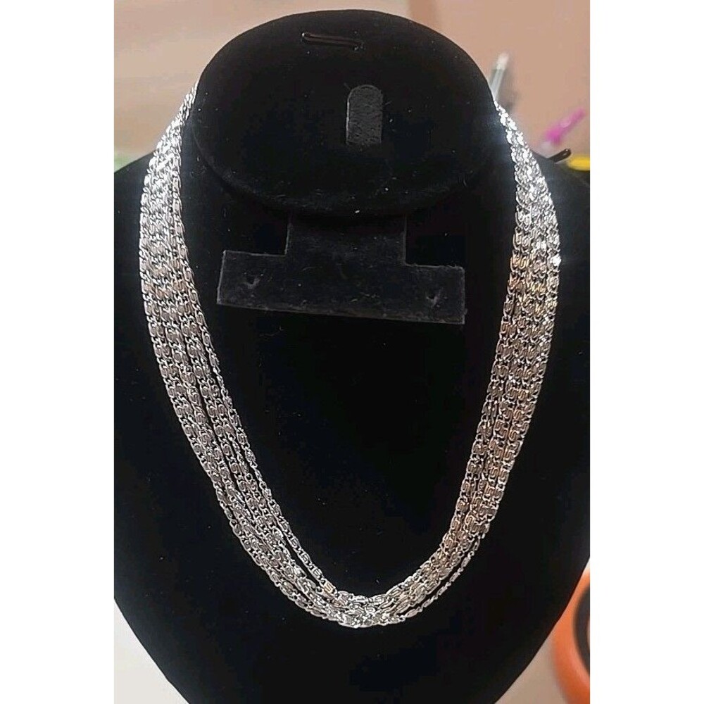 Vintage Sarah Cov Silver Tone 16" Necklace